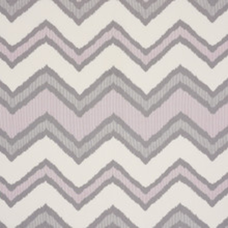 Schumacher Fabric Chevron Ikat Lilac 72632