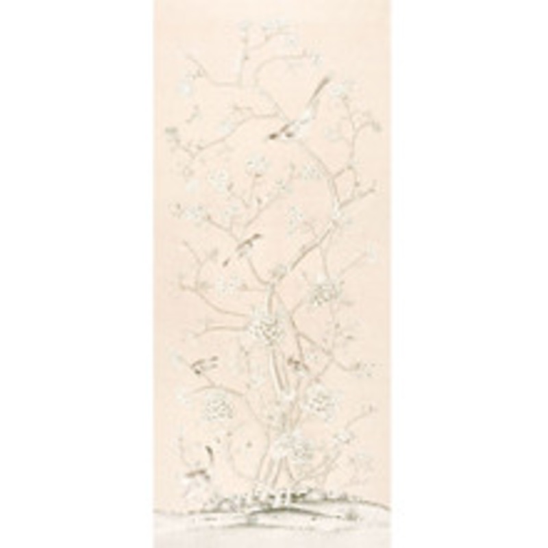 Schumacher Fabric Chinois Palais Blush Conch 175041