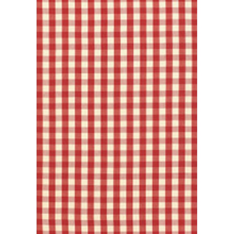 Schumacher Fabric Elton Cotton Check Red 63054