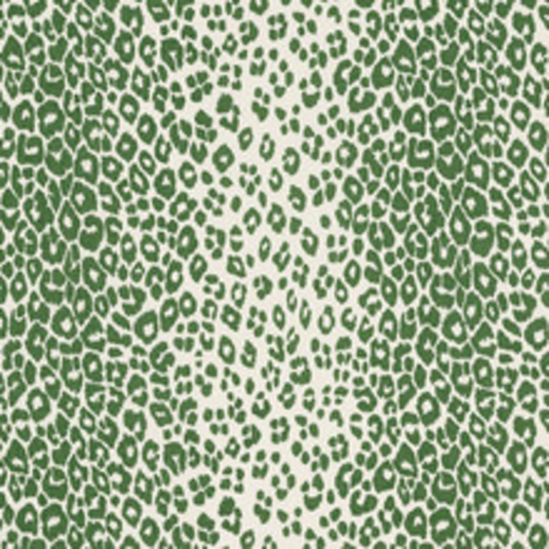 Schumacher Fabric Iconic Leopard Green 176452