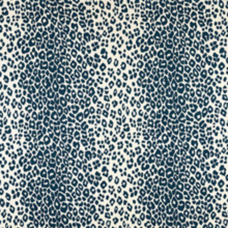 Schumacher Fabric Iconic Leopard Ink 175720