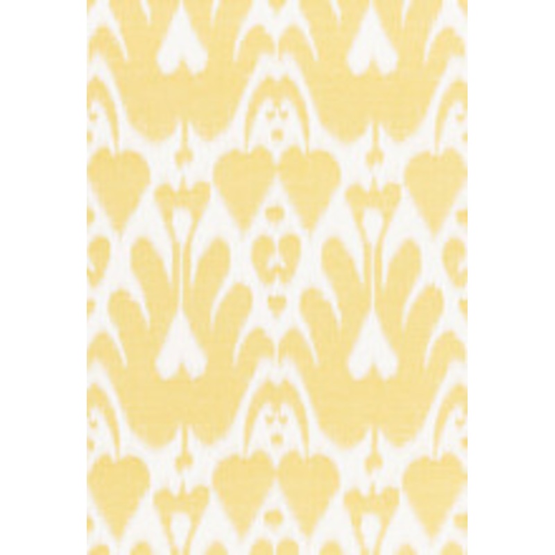Schumacher Fabric Lela Cotton Ikat Canary 68580