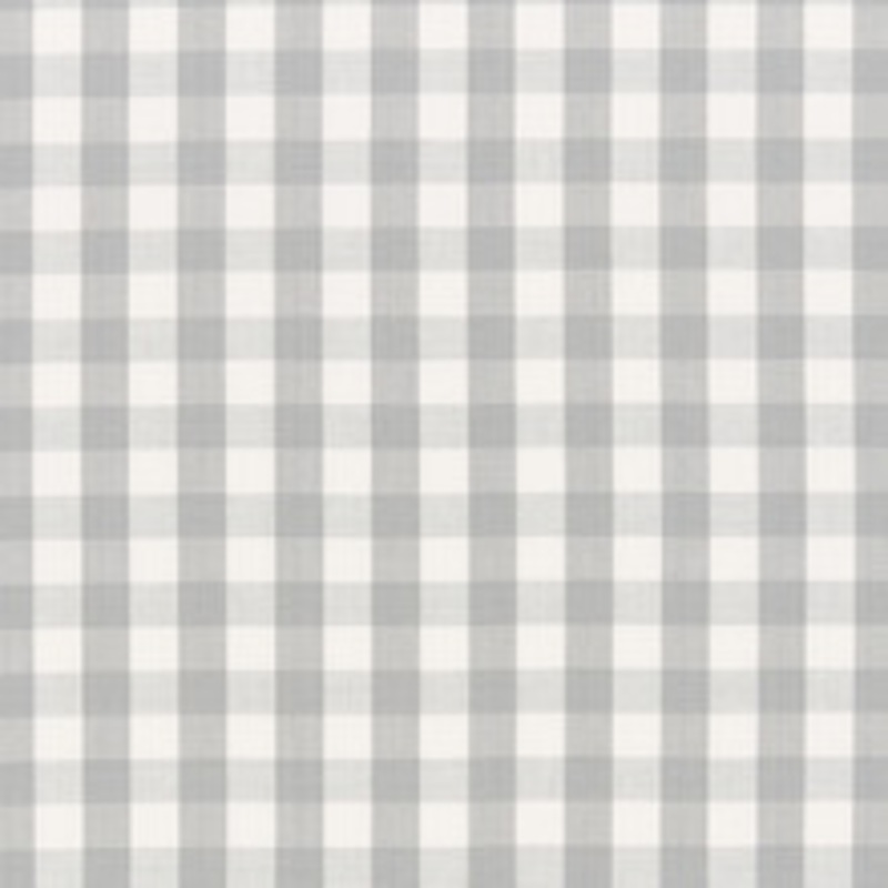 Schumacher Fabric Elton Cotton Check Grey 63065