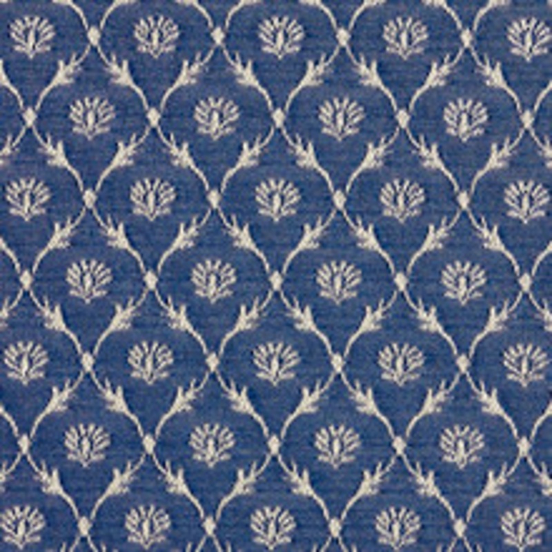 Charlotte Fabric 2636 Wedgewood/Trellis