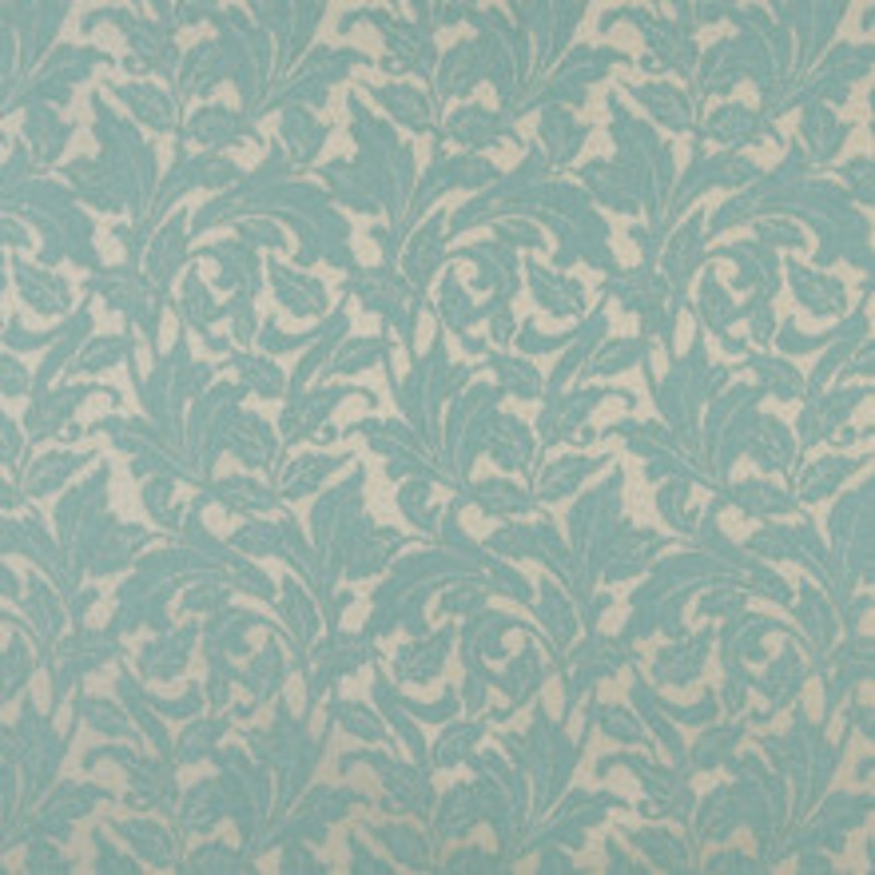 Charlotte Fabric 6604 Lagoon/Leaf