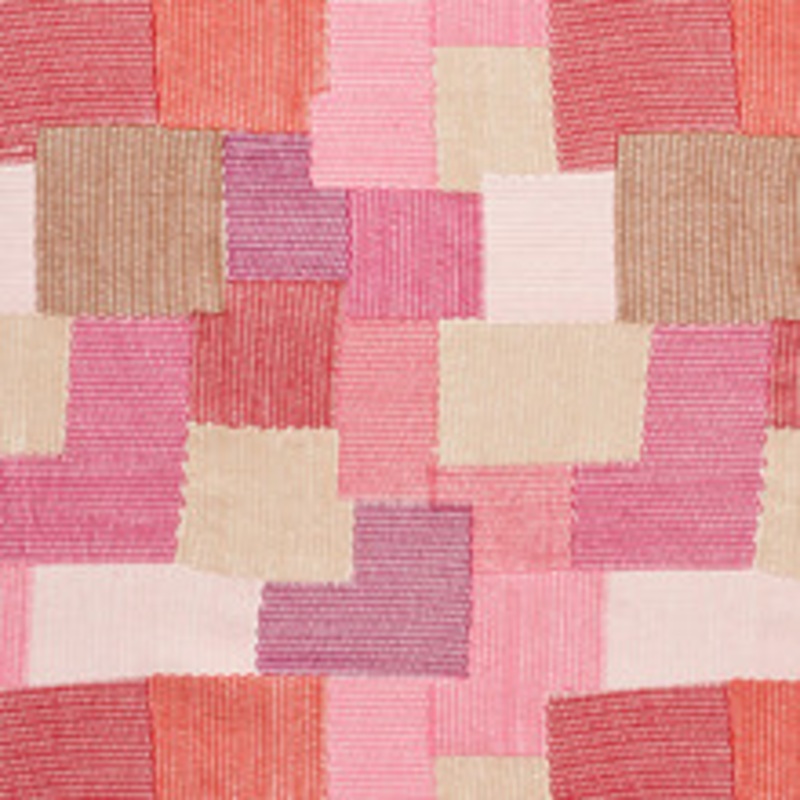 Schumacher Fabric Carnaby Pink & Red 76181