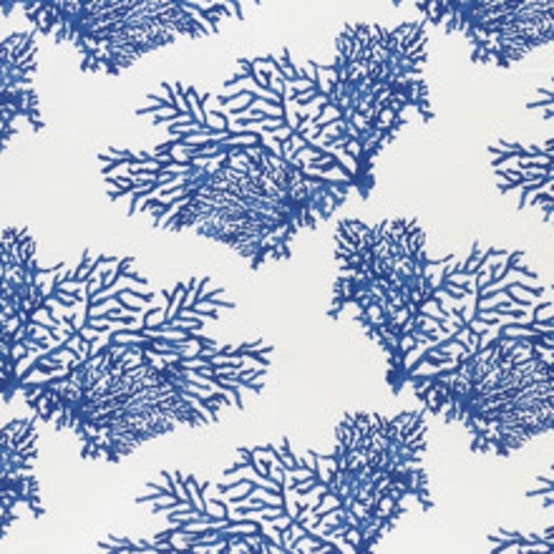 Schumacher Fabric Great Barrier Reef Ii Indigo 178290
