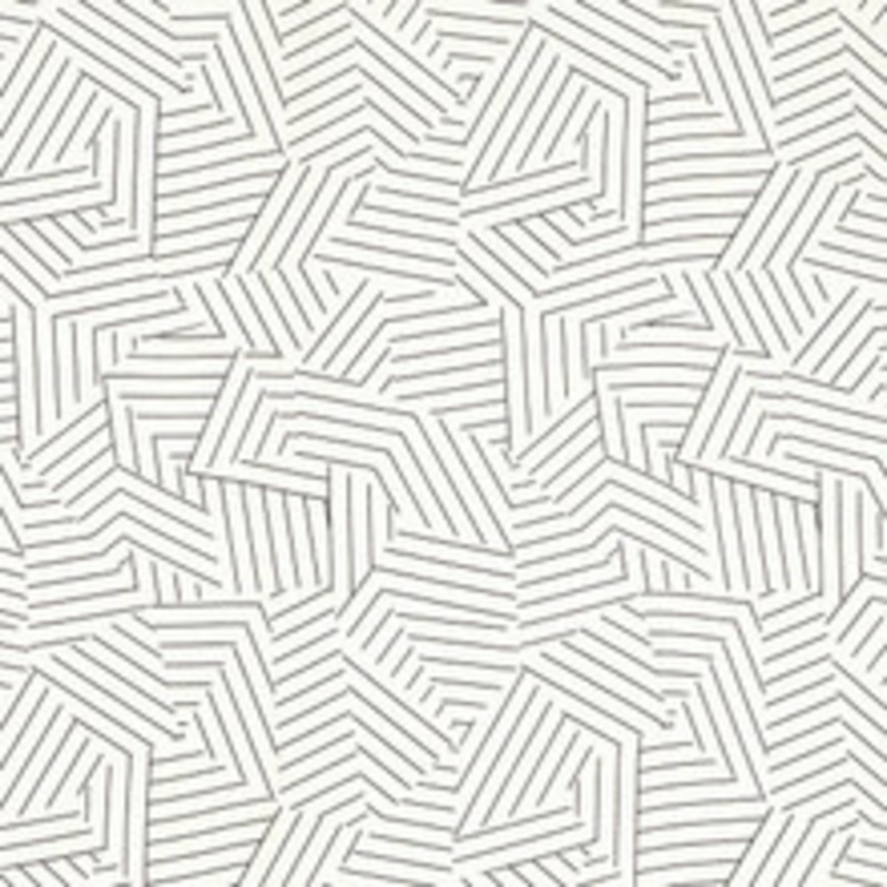 Schumacher Fabric Deconstructed Stripe Black 176050