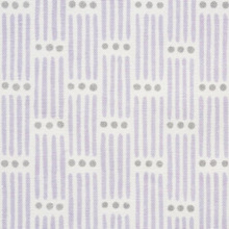 Schumacher Fabric Dotted Stripe Lilac 177712