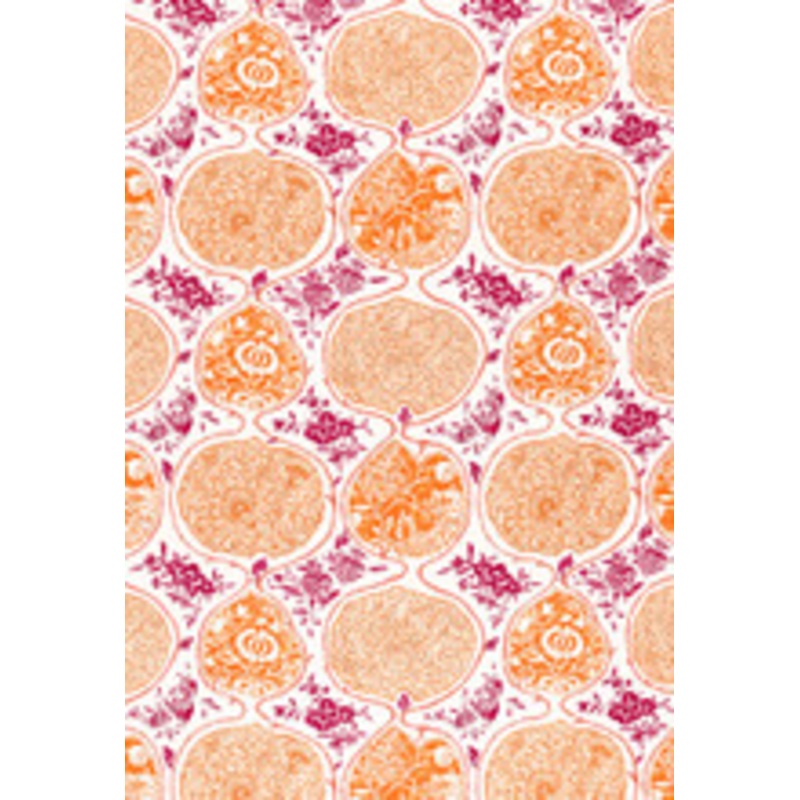 Schumacher Fabric Katsugi Tangerine & Berry 2620936