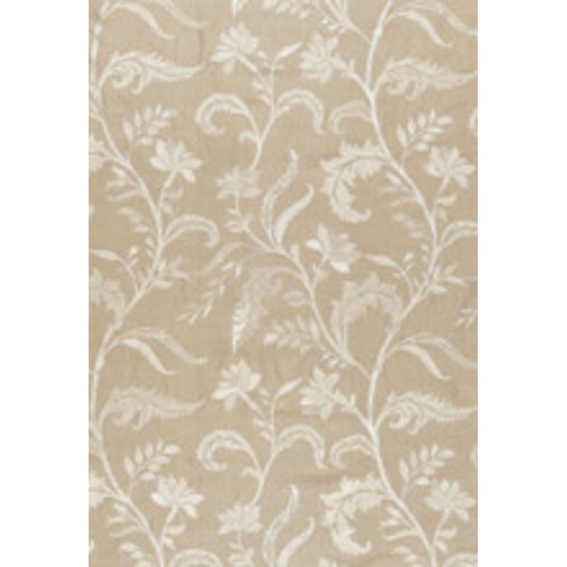 Schumacher Fabric Monceau Linen Embroidery Greige 65131
