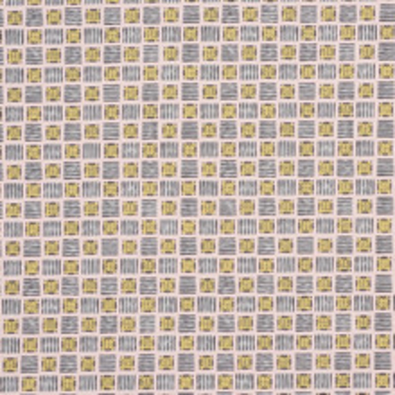 Schumacher Fabric Mottley Grid Pink Lemonade 177861
