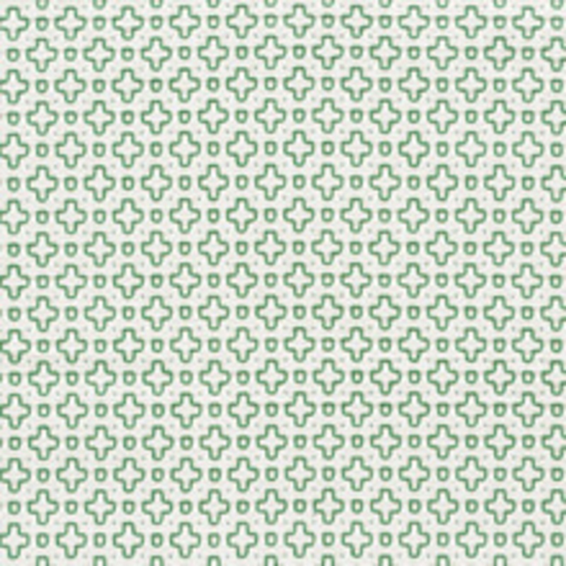 Schumacher Fabric Scout Embroidery Green 73561