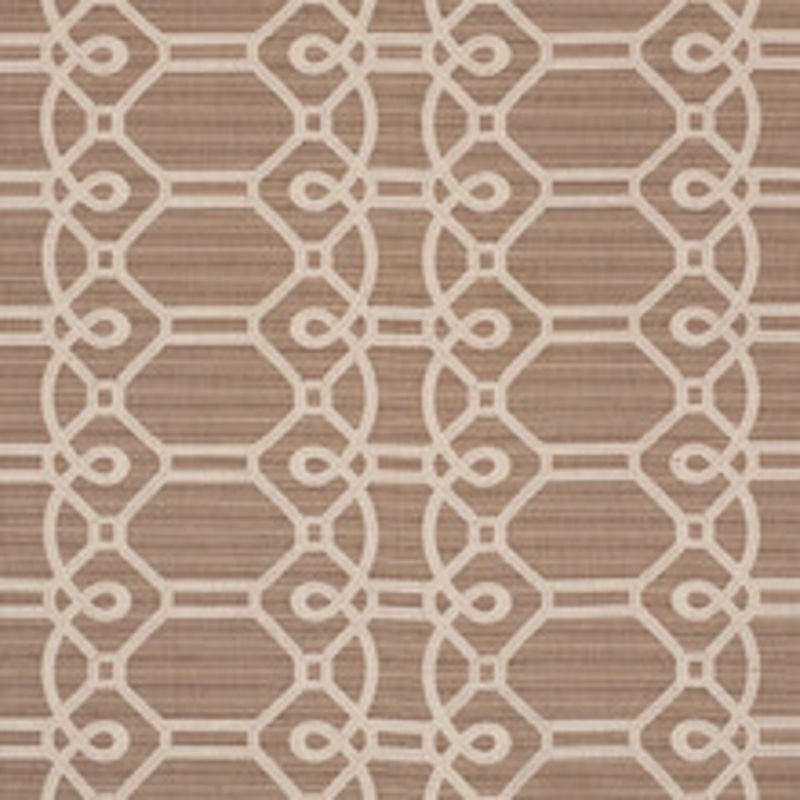 Schumacher Fabric Ziz Embroidery Mocha 71932