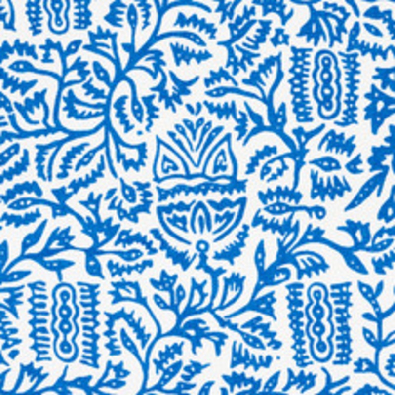 Schumacher Fabric Morris Blue 177773