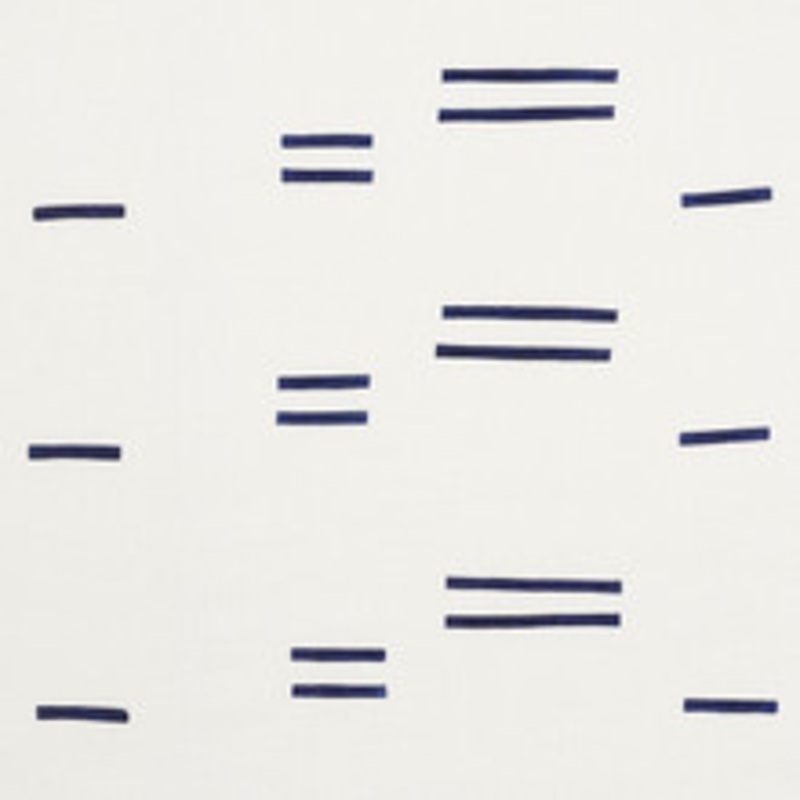 Schumacher Fabric Oaxaca Navy On White 74010