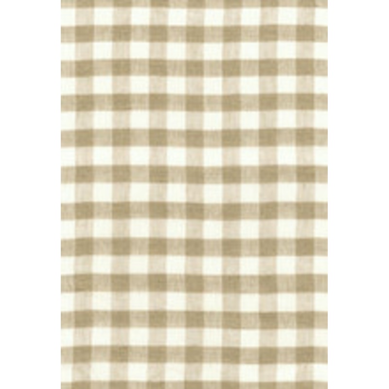Schumacher Fabric Sidney Check Sheer Natural 55540