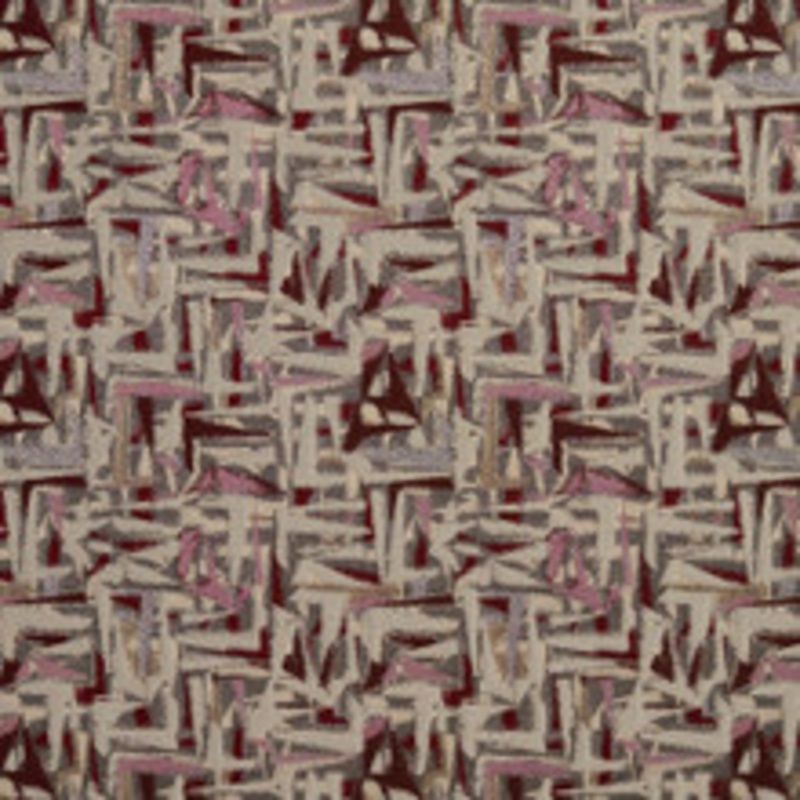 Charlotte Fabric 8519 Wine/Abstract
