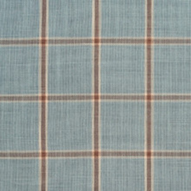Charlotte Fabric D139 Cornflower Windowpane
