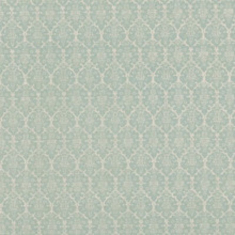 Schumacher Fabric Burley Aqua BURL003