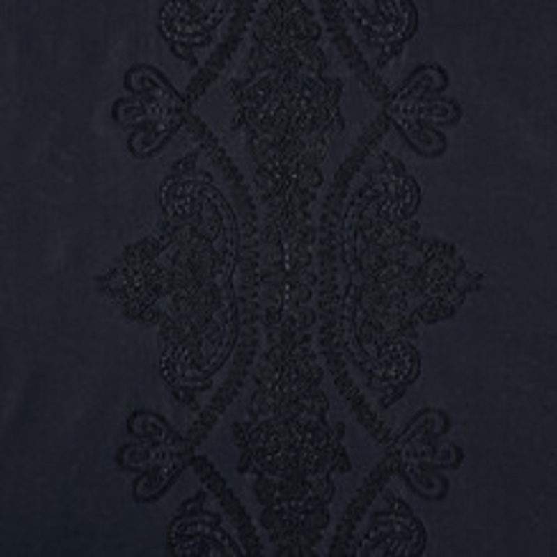 Schumacher Fabric Castille Jet 69720