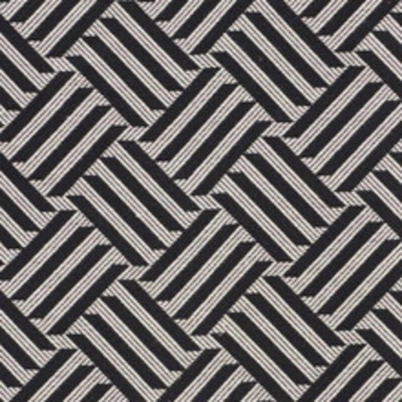 Schumacher Fabric Cross Hatch Black 73451