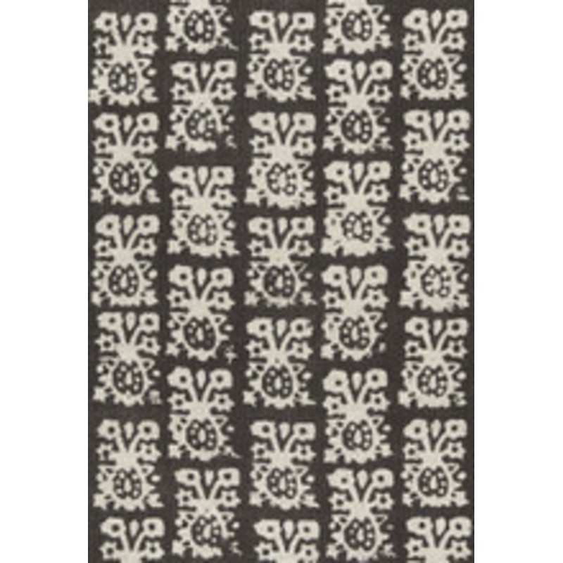Schumacher Fabric Jakarta Linen Print Graphite 174630