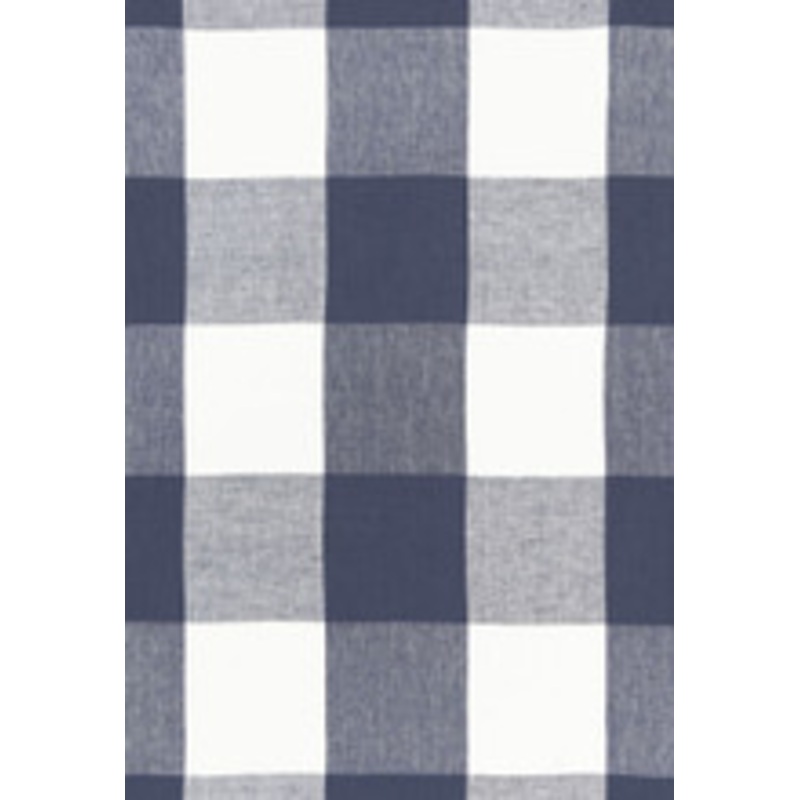 Schumacher Fabric Key Largo Check Navy 68370