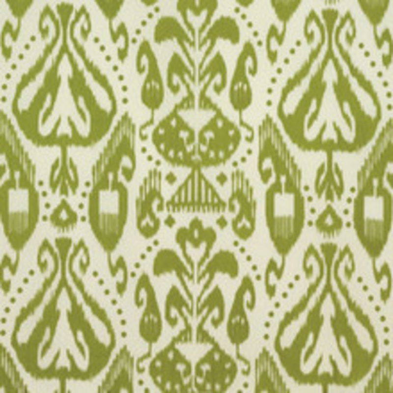 Schumacher Fabric Kiva Embroidered Ikat Grass 69483