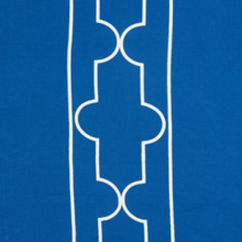 Schumacher Fabric Limitless Lattice Royal 73073