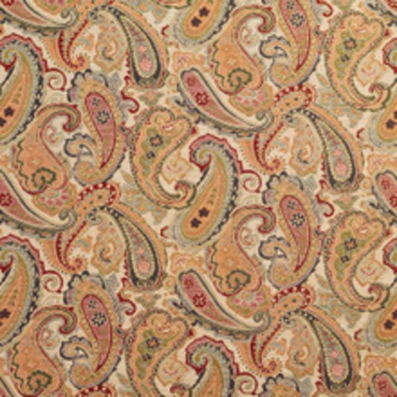 Charlotte Fabric 1972 Ecru Paisley