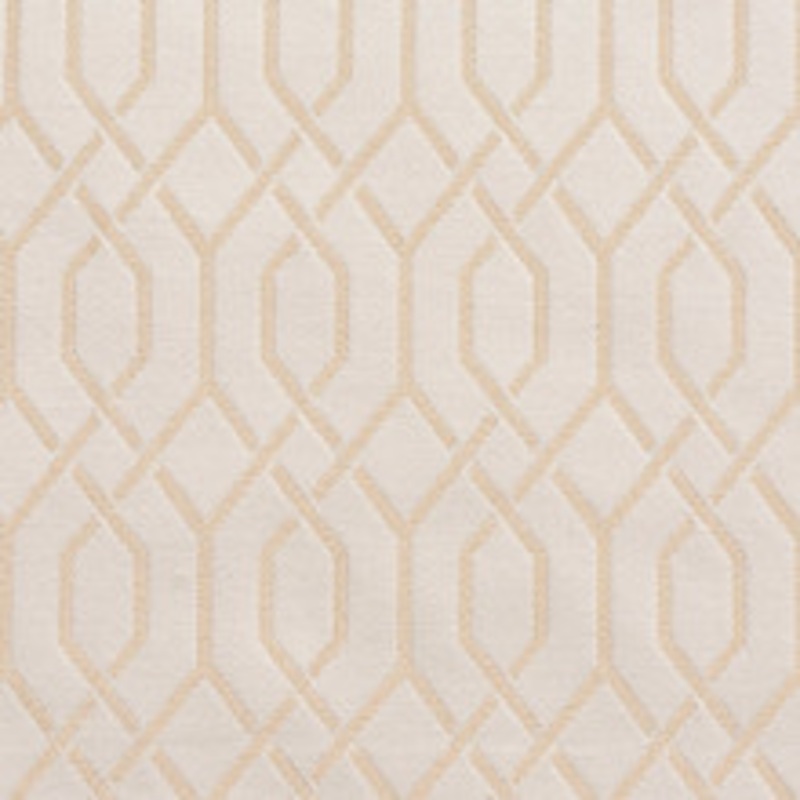 Charlotte Fabric D188 Ivory Lattice