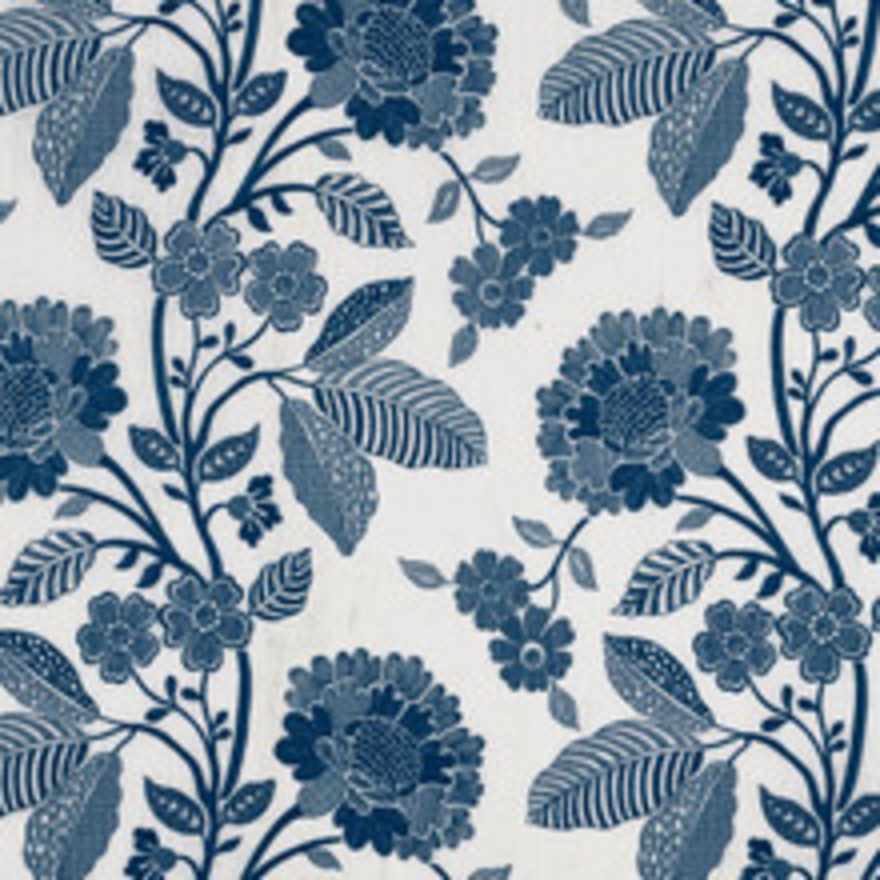 Schumacher Fabric Elspeth Indigo 69162