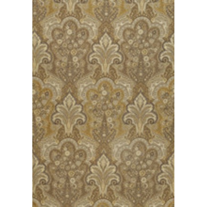 Schumacher Fabric New Castle Paisley Travertine 64590