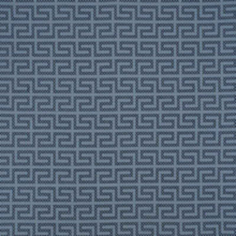 Schumacher Fabric A Maze Embroidery Cadet 70235