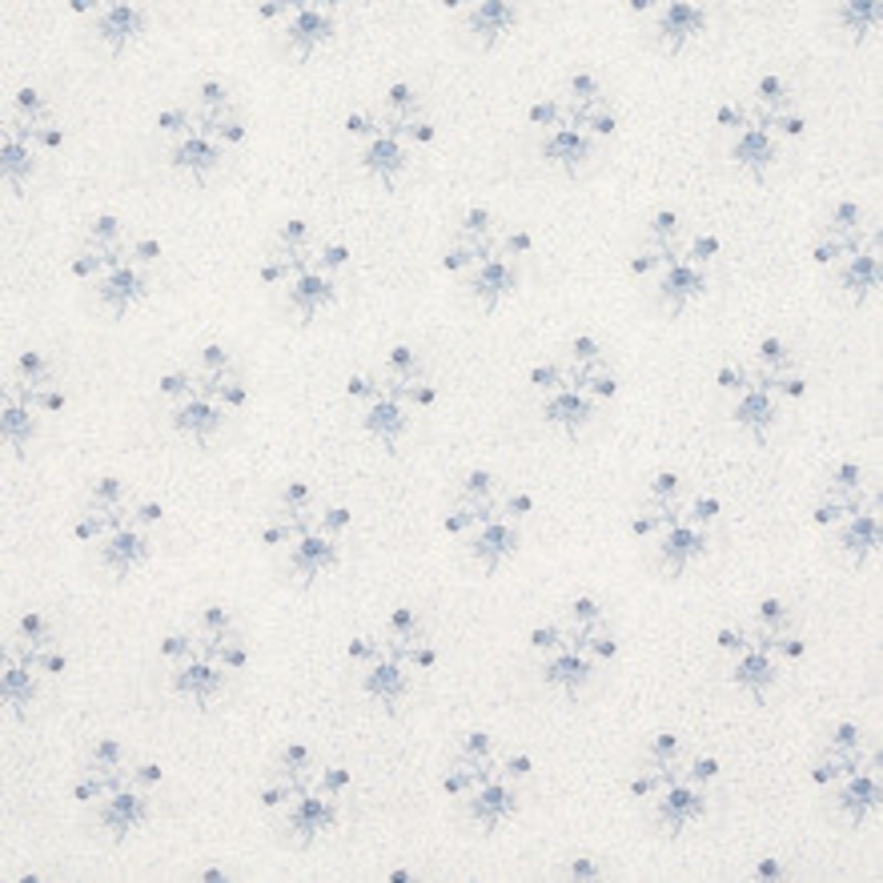 Schumacher Fabric Cassis Floral Bleu 175971