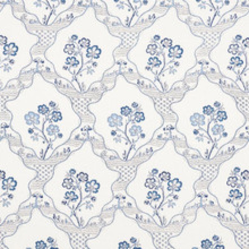 Schumacher Fabric Marella Delft 176850