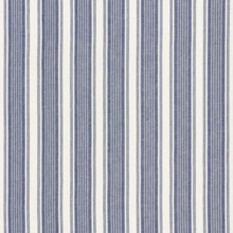 Schumacher Fabric Ojai Stripe Indigo 73002