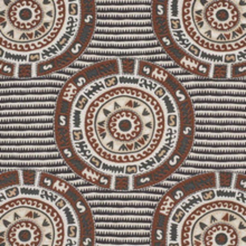 Schumacher Fabric Corfu Black Neutral 74471