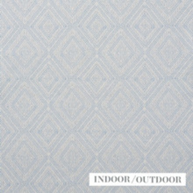 Schumacher Fabric Geometric Weave Chambray 73863