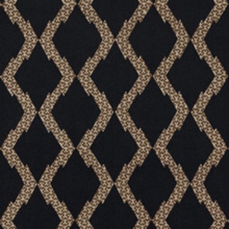 Schumacher Fabric Topi Black 69992