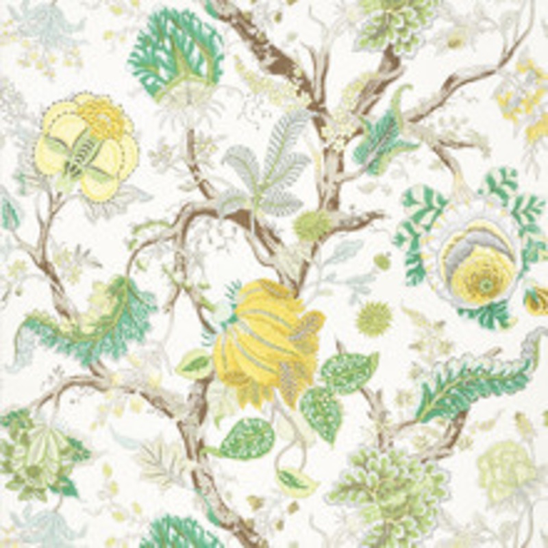 Schumacher Fabric Indian Arbre Citron 175783
