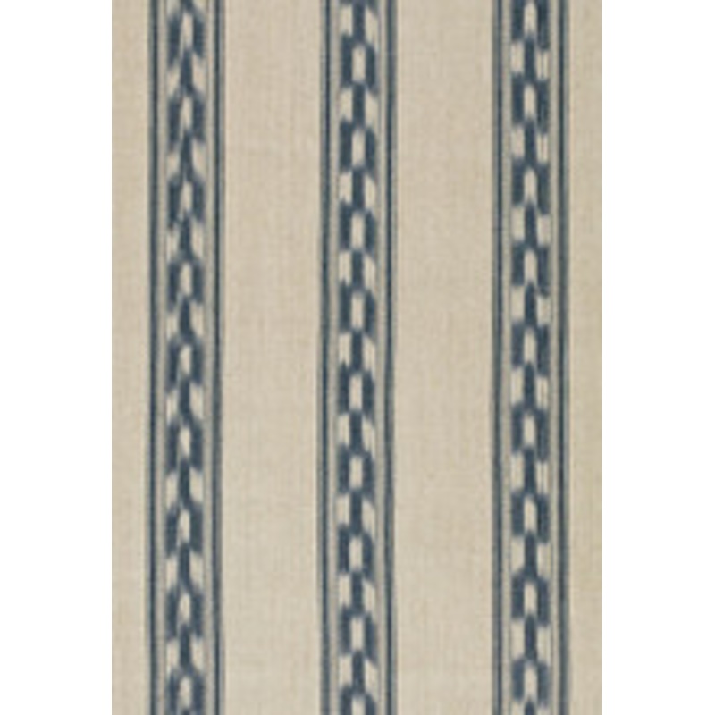 Schumacher Fabric Mojave Ikat Stripe Indigo 67511