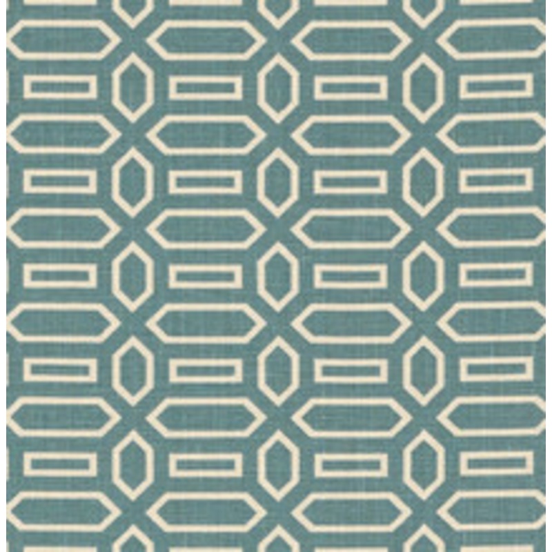 Schumacher Fabric Pavillion Peacock Blue 176145