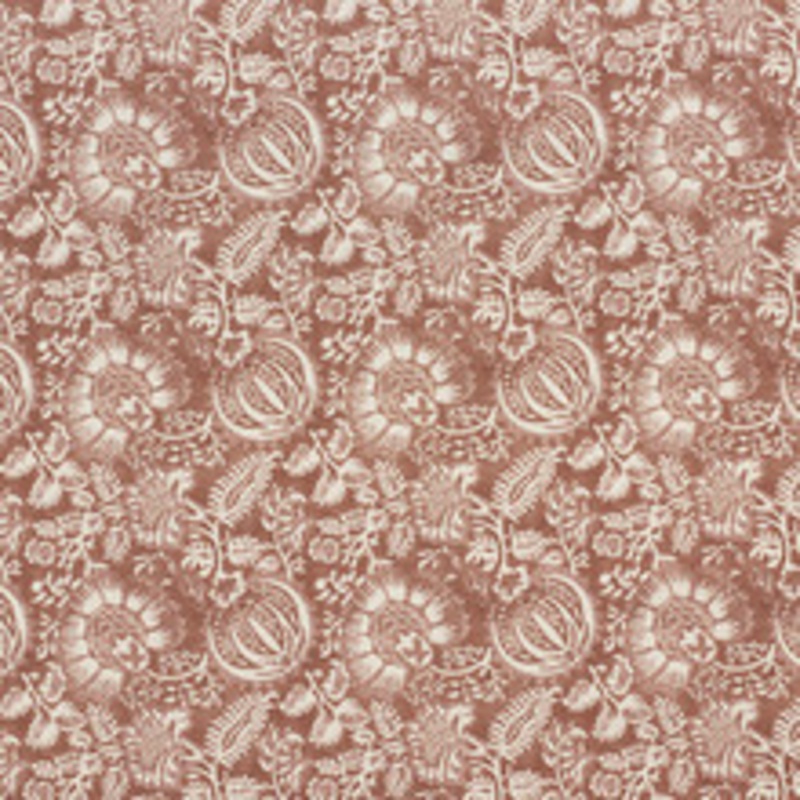 Schumacher Fabric Pomegranate Print Russet 177692