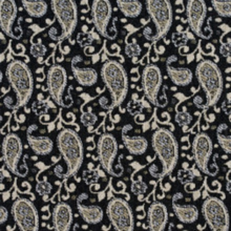 Charlotte Fabric 5845 Onyx Paisley