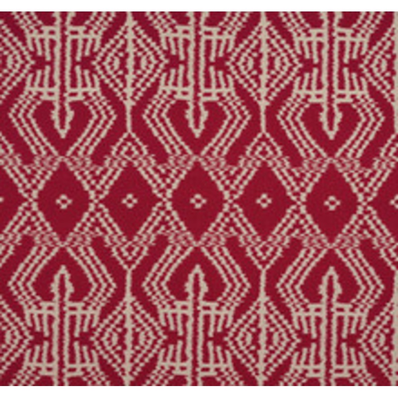 Schumacher Fabric Asaka Ikat Red 176090