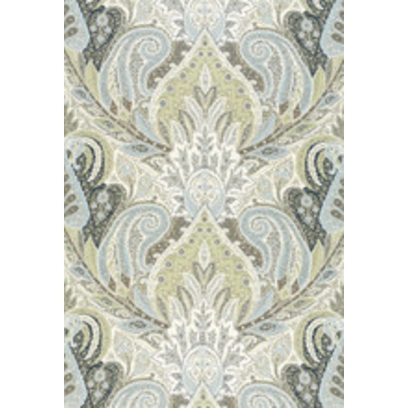 Schumacher Fabric Cambay Paisley Print Oyster 174882