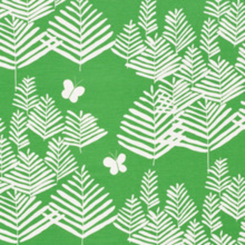 Schumacher Fabric Fern Silhouette Green 178230
