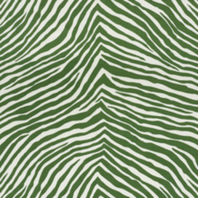 Schumacher Fabric Iconic Zebra Green 177441